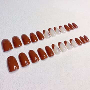 24 Pcs Press on Nails, Sunjasmine Acrylic Design Kit