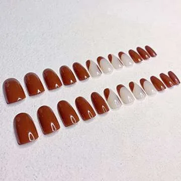 24 Pcs Press on Nails, Sunjasmine Acrylic Design Kit