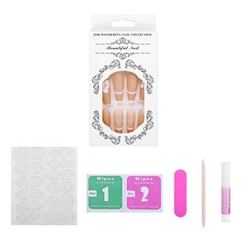 24 Pcs Press on Nails, Sunjasmine Acrylic Design Kit