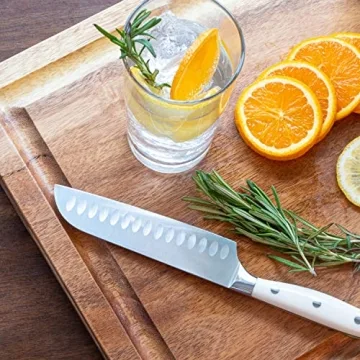 ROSSIE HOME Large Acacia Wood Cutting Board for Culinary