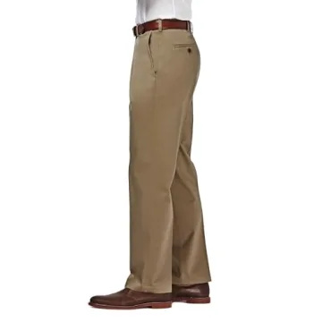 Haggar No Iron Khaki Pants - Classic Fit Comfortable Style