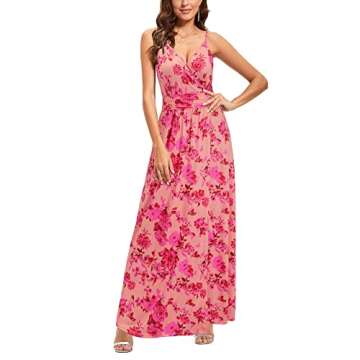 Newshows Women's Summer 2025 Dress Pink Outfits Baby Shower Photoshoot Sleeveless Valentine Casual H...