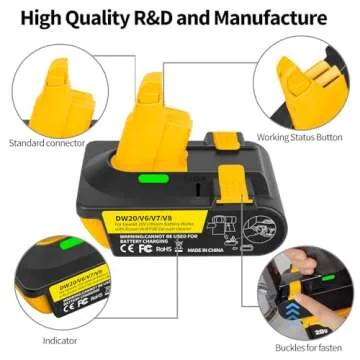 Battery Adapter - Compatible with Dyson V6, V7, V8. Convert a DeWolt Battery to be Used as a Dysn Battery, Suitable for Dyson Vacuum Cleaners in The V6, V7, and V8 Series. (for dewalt)