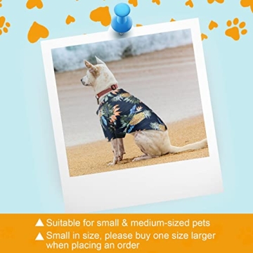 Hawaiian Pet T-Shirts for Dogs 4-Piece Summer Set