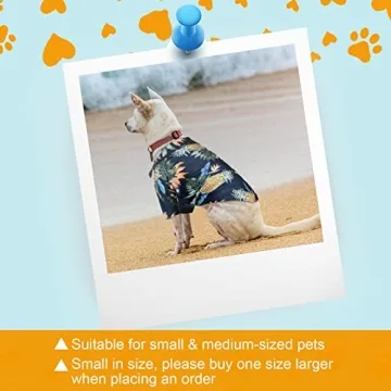 Hawaiian Pet T-Shirts for Dogs 4-Piece Summer Set