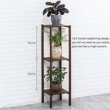 COPREE 3 Tier Plant Stand Attractive Bamboo Display Shelf