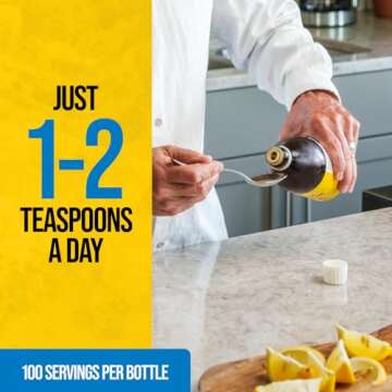 On Target Living Alaskan Cod Liver Oil Organic Lemon Flavor 16.67 oz (2-Pack) | Line Caught in The USA | Naturally Occurring Vitamin D | Rich in Omega 3 DHA/EPA | Non-GMO Project Certified