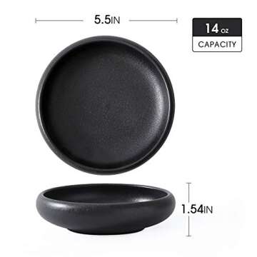 Elegant Uaral Japanese Salad Plates - Set of 4