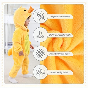 Baby Winter Hooded Romper - Flannel Panda Design