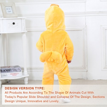 Baby Winter Hooded Romper - Flannel Panda Design