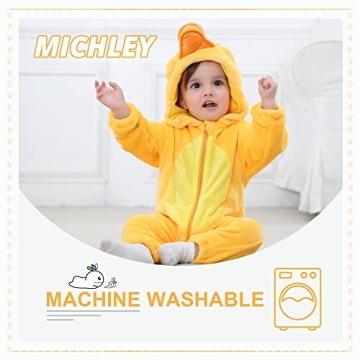 Baby Winter Hooded Romper - Flannel Panda Design