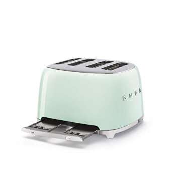 Smeg 50s Retro Toaster & Kettle Bundle in Pastel Green