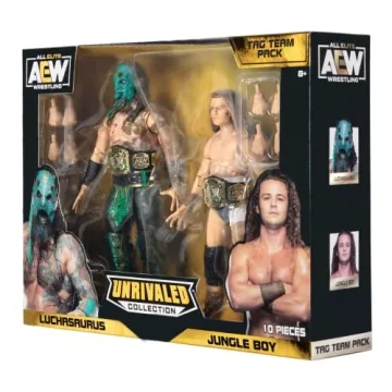 Buy AEW Unrivaled 2-Pack Figures - Luchasaurus & Jungle Boy
