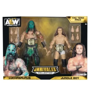 Buy AEW Unrivaled 2-Pack Figures - Luchasaurus & Jungle Boy