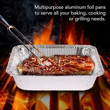 Disposable Aluminum Pans 30 Pack - 9x13 Foil Pans