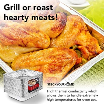 Disposable Aluminum Pans 30 Pack - 9x13 Foil Pans