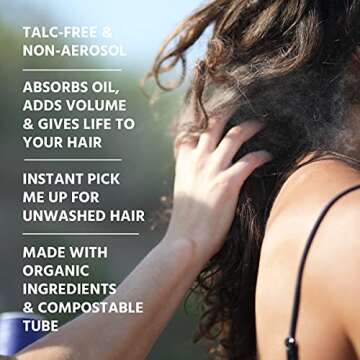 Captain Blankenship Refresh Dry Shampoo Powder, Absorbs Oil and Boosts Volume, All Natural, Cruelty ...