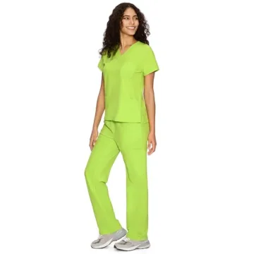 COZYFIT Unisex Scrubs Set - V-Neck & Straight Leg Pants