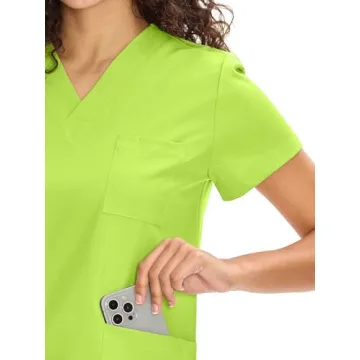 COZYFIT Unisex Scrubs Set - V-Neck & Straight Leg Pants
