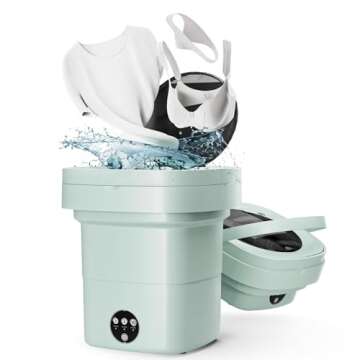 iJoy Portable Washing Machine - 11L Compact 3 Modes Washer for Travel