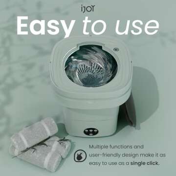 iJoy Portable Washing Machine for Efficient Small Laundry