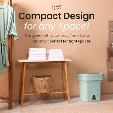 iJoy Portable Washing Machine for Efficient Small Laundry