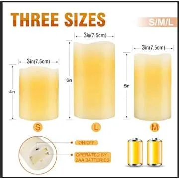 Flickering LED Flameless Candles - Safe & Elegant Lighting