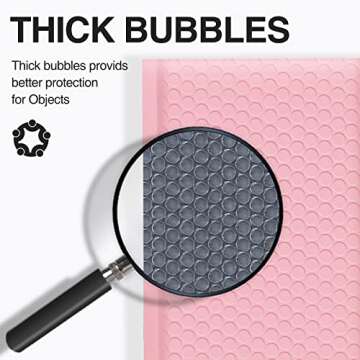 UCGOU Bubble Mailers 10.5x16 Inch Light Pink 25 Pack Poly Padded Envelopes Large #5 Mailing Packages Opaque Packaging Postal Self Seal Adhesive Waterproof Boutique Shipping Bags for Clothes
