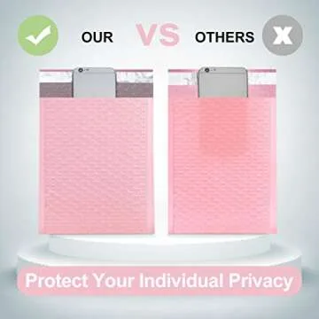 UCGOU Bubble Mailers 10.5x16 Inch Pink 25 Pack Waterproof