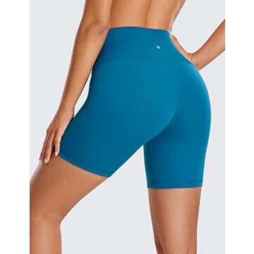 CRZ YOGA ButterLuxe Biker Shorts for Women - 6 Inches Comfort