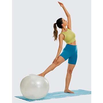 CRZ YOGA ButterLuxe Biker Shorts for Women - 6 Inches Comfort