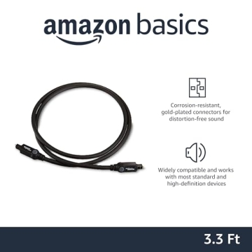 Amazon Basics 3.3ft Digital Optical Audio Cable