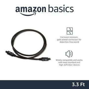 Amazon Basics 3.3ft Digital Optical Audio Cable