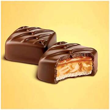 Snickers Crunchy Peanut Butter Squared Fun Size Candy Bars – Fun Size Bulk Peanut Butter Snickers – Individually Wrapped Fun Pack (2 Pound (Pack of 1))