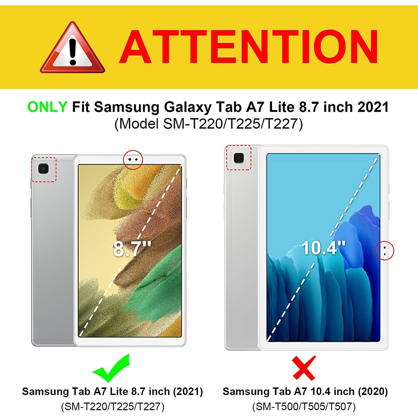 Fintie Slim Case for Samsung Galaxy Tab A7 Lite 8.7"