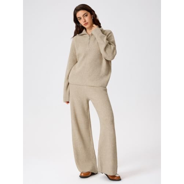 CIDER Women’s Trendy Quarter Zip Pullover Sweater Khaki