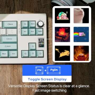 EPOMAKER Shadow-X Wireless Mechanical Keyboard with Screen