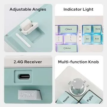 EPOMAKER Shadow-X Wireless Mechanical Keyboard with Screen