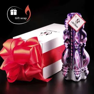 Handmade Carved Candles - Long Burning Luxury Decor