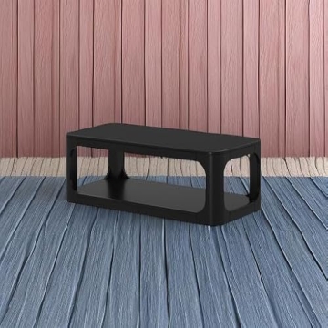 Plank+Beam Forma 48 Inch Wood Coffee Table with Storage