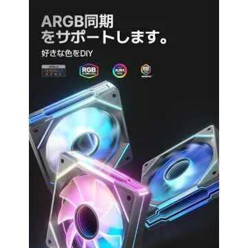 Asiahorse FS-9001 PWM RGB Case Fan - 3 Pack 120mm