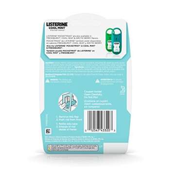 Listerine Cool Mint Pocketpaks - Breath Strips that Kill Bad Breath Germs