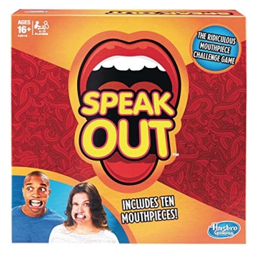 Speak Out Game with 10 Mouthpieces for Parties