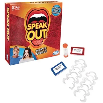 Speak Out Game with 10 Mouthpieces for Parties