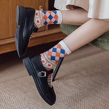 Yomutiur Womens Sheer Socks, Summer Transparent Thin Mesh Lace Elastic Jacquard Crystal Glass Socks,One Size