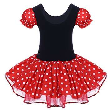 Toddler Girl Polka Dots Party Fancy Costume Birthday Tutu Dress up Dance Leotard Gymnastic Cosplay G...