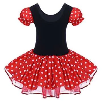 Toddler Girl Polka Dots Party Fancy Costume Birthday Tutu Dress up Dance Leotard Gymnastic Cosplay G...