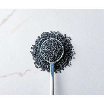 Savory Spice Hawaiian Black Lava Sea Salt - Coarse Black Salt Flakes for Cooking, Cocktails | Finish...