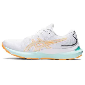ASICS Women's Gel-Cumulus 24 Running Shoes, 9.5, White/Orange POP