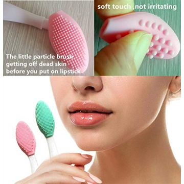 Silicone Lip Scrub Brush Set for Exfoliating Dark Lips
